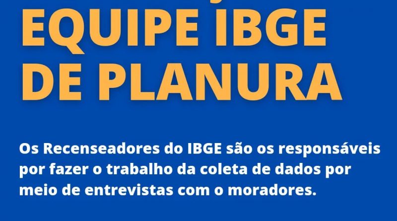 CONHEÇA A EQUIPE TÉCNICA DE RECENSEADORES DO IBGE.