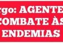 Resposta aos Recursos Cargo -Agente de Combate ás Endemias.