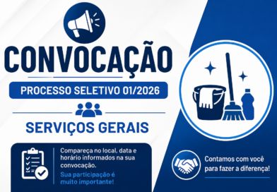 Convocação Processo Seletivo 01/2026 Serviços Gerais